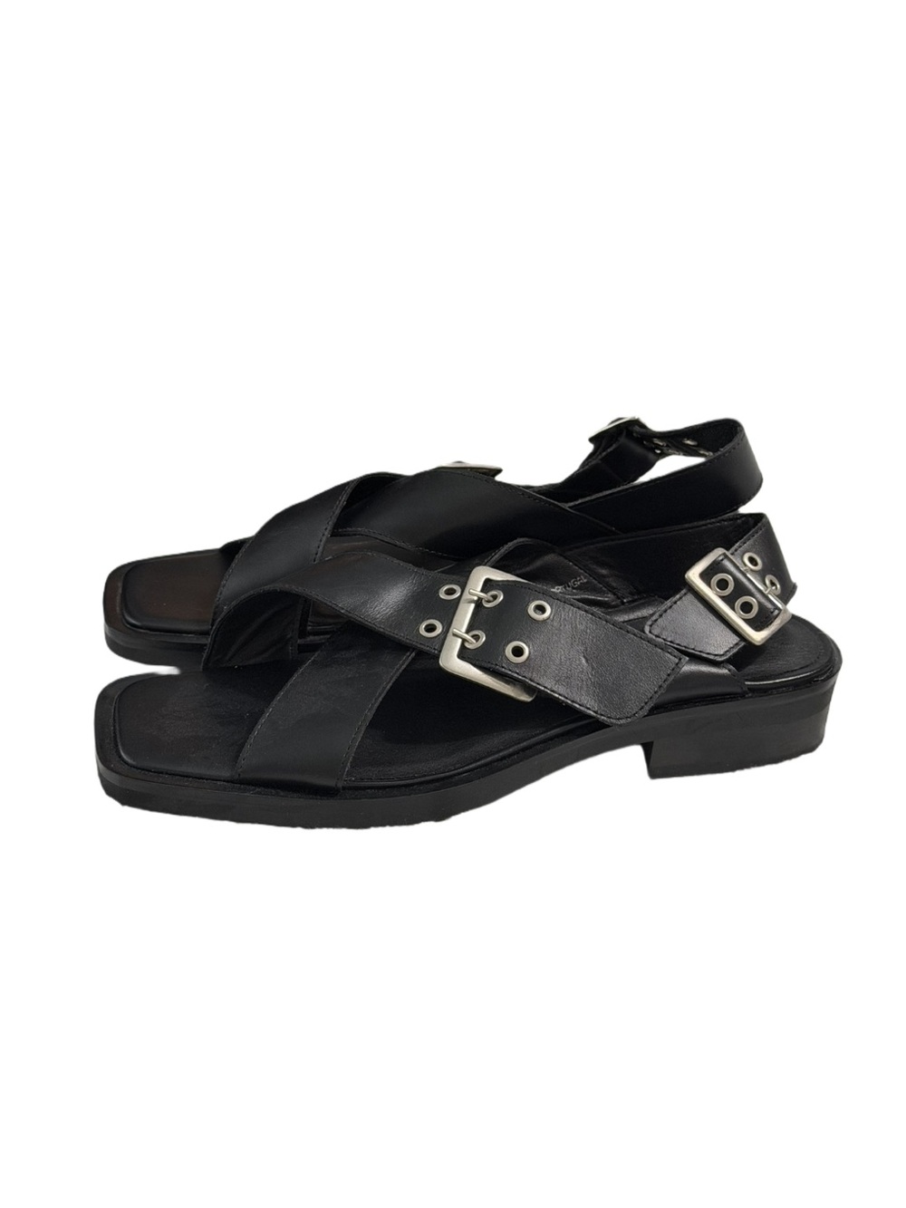 Anthropologie Slingback Buckle Sandals Size 9 - Picture 4 of 11